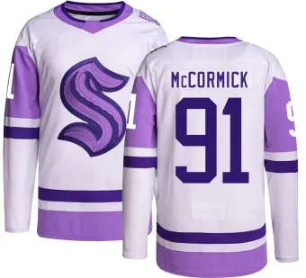 Youth Max McCormick Seattle Kraken Hockey Fights Cancer Jersey - Authentic